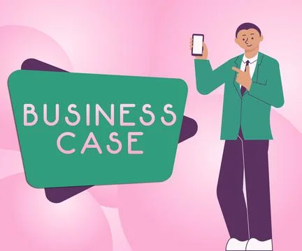 Text caption presenting Business Case. Conceptual photo Proposition Undertaking Stock Illustration