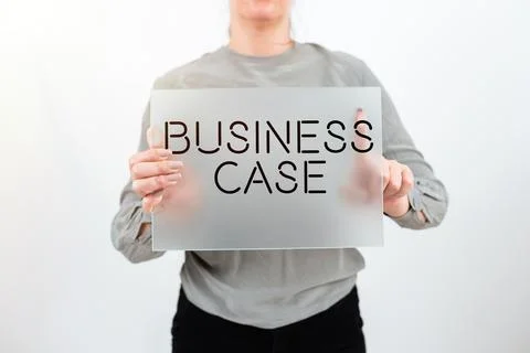 Text caption presenting Business Case. Business approach Proposition Undertaking Foto stock