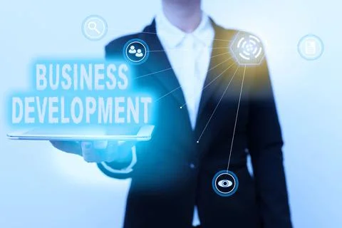 Text caption presenting Business Development. Business showcase Implement Growth Stock Photos