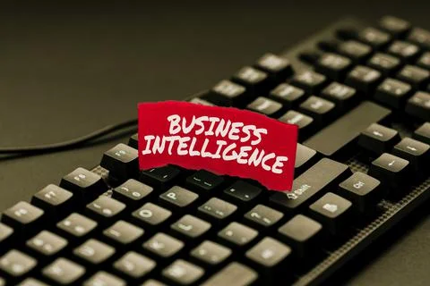 Text caption presenting Business Intelligence. Business showcase Best Practice Stock Photos