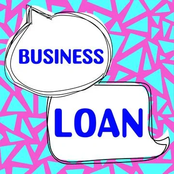 Text caption presenting Business Loan. Conceptual photo Credit Mortgage Ilustração Stock