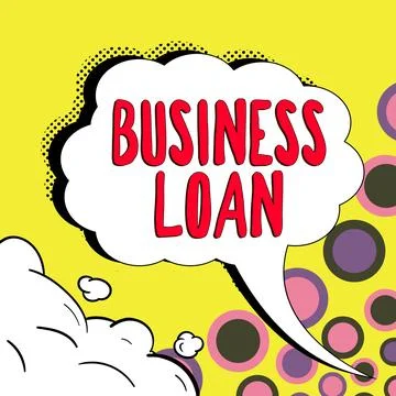 Text caption presenting Business Loan. Concept meaning Credit Mortgage Financial Ilustração Stock