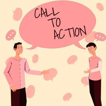 Text caption presenting Call To Action. Word Written on Encourage Decision Move 스톡 일러스트