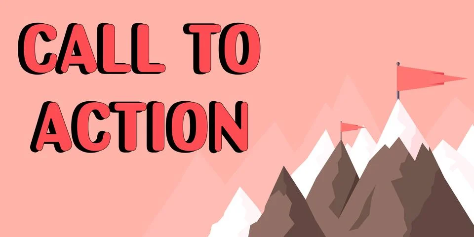 Text caption presenting Call To Action. Internet Concept Encourage Decision Move Stock Illustration