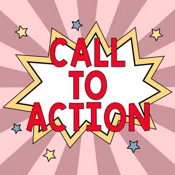Text caption presenting Call To Action. Internet Concept Encourage Decision Move Stock Illustration