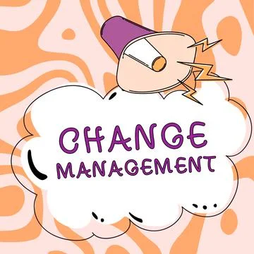 Text caption presenting Change Management. Internet Concept Replacement of Stockillustratie