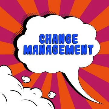 Text caption presenting Change Management. Conceptual photo Replacement of イラスト素材
