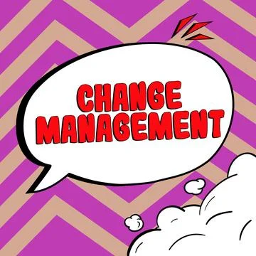 Text caption presenting Change Management. Business approach Replacement of 스톡 일러스트