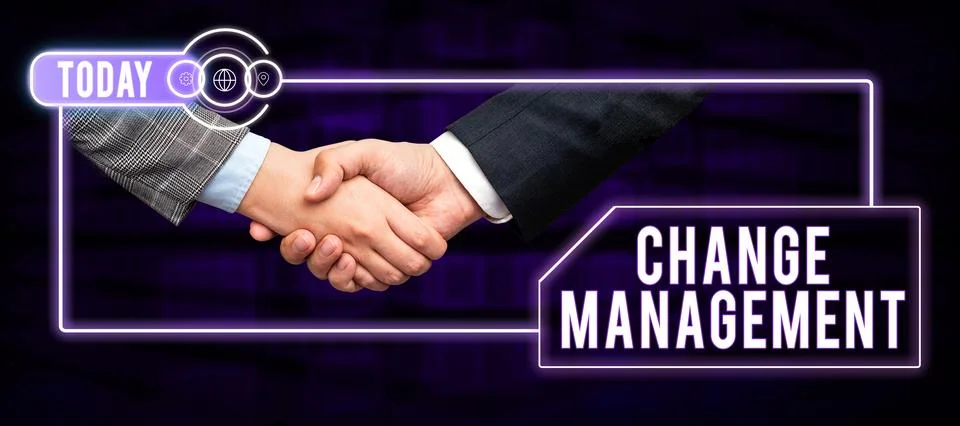 Text caption presenting Change Management. Business idea Replacement of Stock Photos