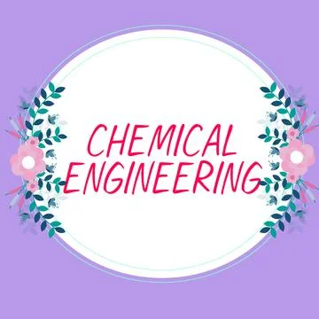 Text caption presenting Chemical Engineering. Business showcase developing Illustrazione stock