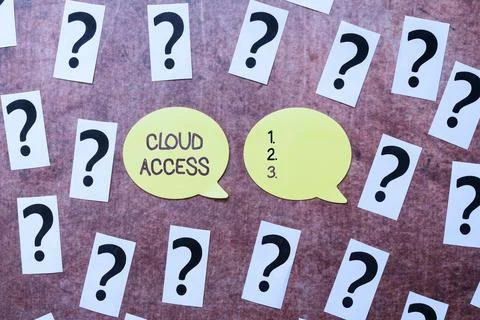 Text caption presenting Cloud Access. Business approach Software tool between 库存照片
