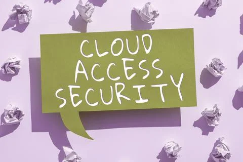 Text caption presenting Cloud Access Security. Business showcase protect clou 스톡 사진