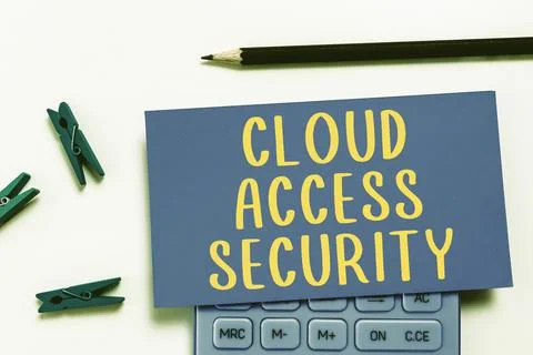 Text caption presenting Cloud Access Security. Business idea protect cloudbased 스톡 사진