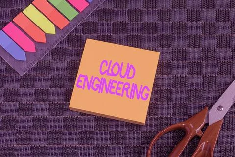 Text caption presenting Cloud Engineering. Internet Concept application of Stock Photos