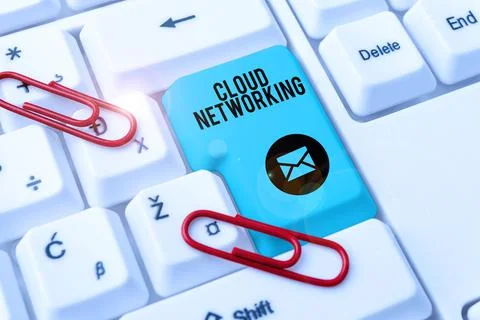Text caption presenting Cloud Networking. Business overview is term describing Stock Photos