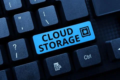 Text caption presenting Cloud Storage. Business concept computing connect 写真素材