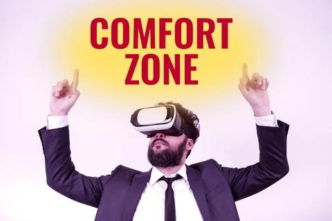 Text caption presenting Comfort Zone. Internet Concept A situation where one Stock Photos