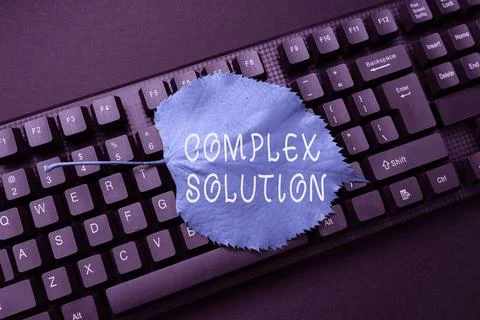 Text caption presenting Complex Solution. Business showcase significant ideas Foto stock