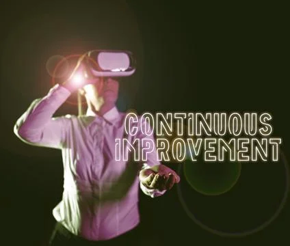 Text caption presenting Continuous Improvement. Internet Concept making small Stock Photos