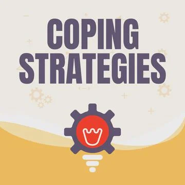 Text caption presenting Coping Strategies. Business approach general plan or set Ilustración de archivo