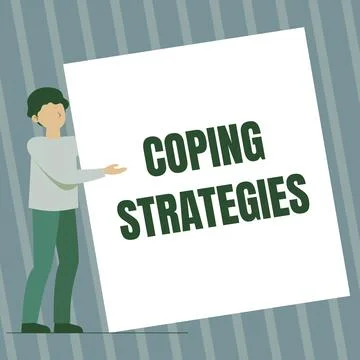 Text caption presenting Coping Strategies. Internet Concept general plan or set Ilustración de archivo