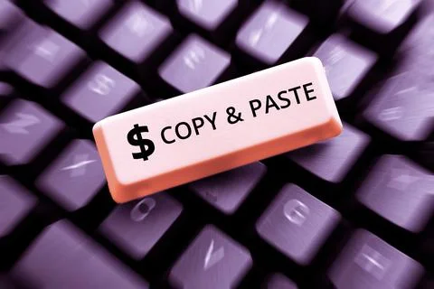 Text caption presenting Copy Paste. Business idea an imitation, transcript, or Stock Photos