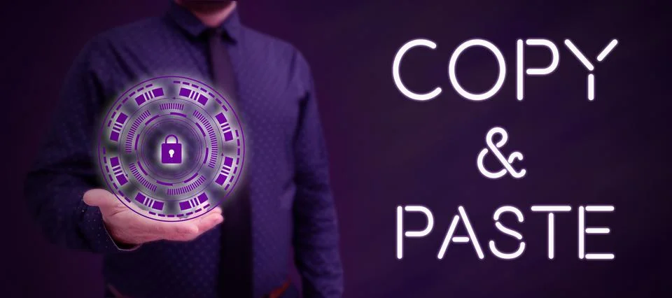 Text caption presenting Copy Paste. Business showcase an imitation, transcript Stock Photos