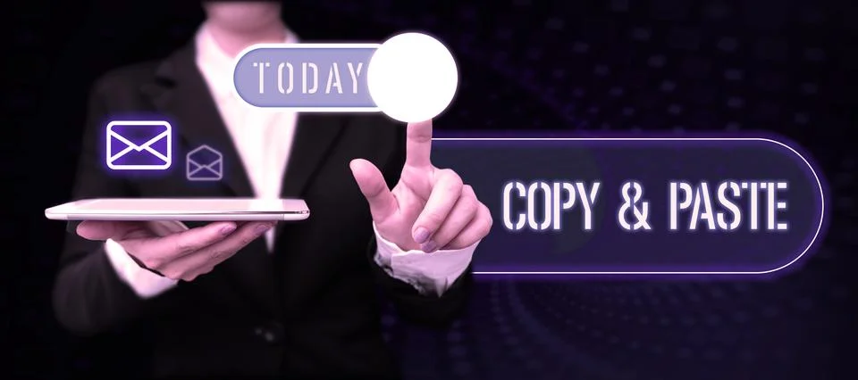 Text caption presenting Copy Paste. Business idea an imitation, transcript, or Stock Photos