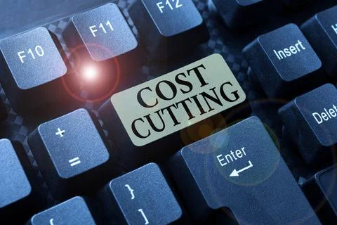 Text caption presenting Cost Cutting. Business approach Measures implemented to 写真素材