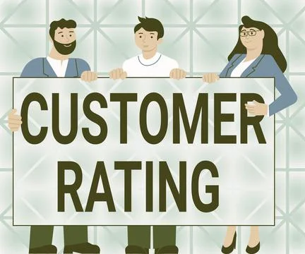 Text caption presenting Customer Rating. Internet Concept Each point of the イラスト素材