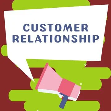 Text caption presenting Customer Relationship. Internet Concept Deal and Illustrazione stock