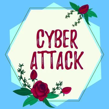 Text caption presenting Cyber Attack. Business showcase An attempt by hackers to 스톡 일러스트