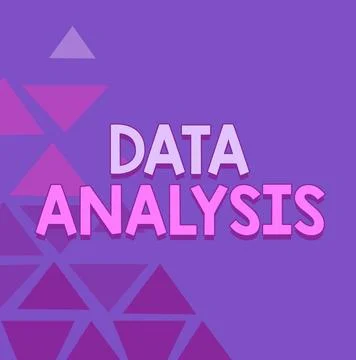 Text caption presenting Data Analysis. Business concept Translate numbers to Stock Illustration