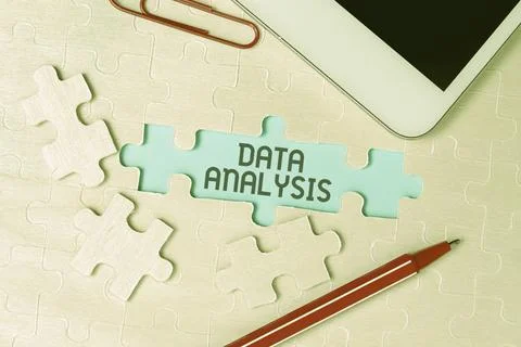 Text caption presenting Data Analysis. Business concept Business intelligence Stock Photos