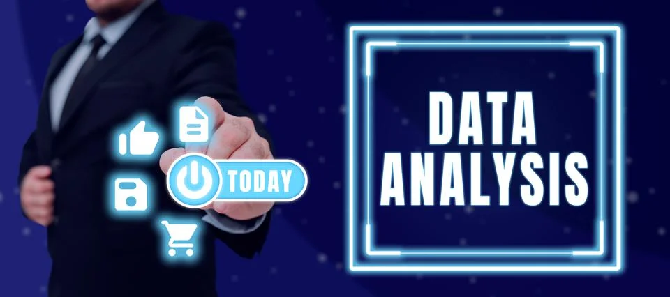 Text caption presenting Data Analysis. Conceptual photo Business intelligence Stock Photos