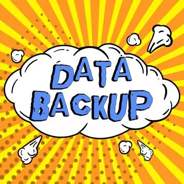 Text caption presenting Data Backup. Internet Concept copy of important data Stock Illustration