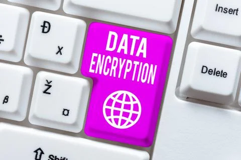 Text caption presenting Data Encryption. Business approach Conversion of data 스톡 사진