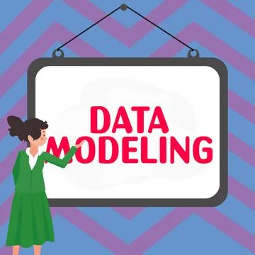 Text caption presenting Data Modeling. Internet Concept process of transferring Stock Illustration