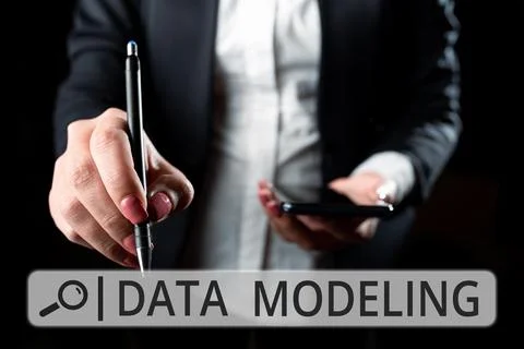 Text caption presenting Data Modeling. Business concept process of transferring Stock Photos