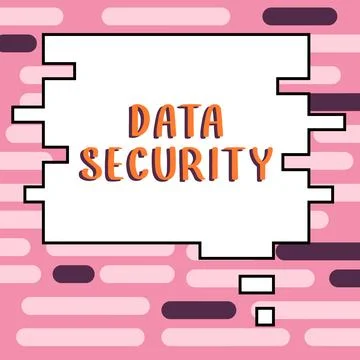 Text caption presenting Data Security. Business showcase Confidentiality Disk Stock Illustration