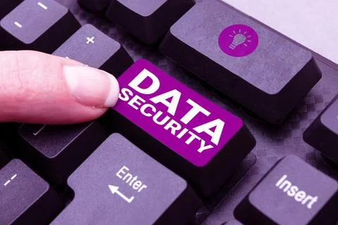 Text caption presenting Data Security. Internet Concept Confidentiality Disk Stock Photos