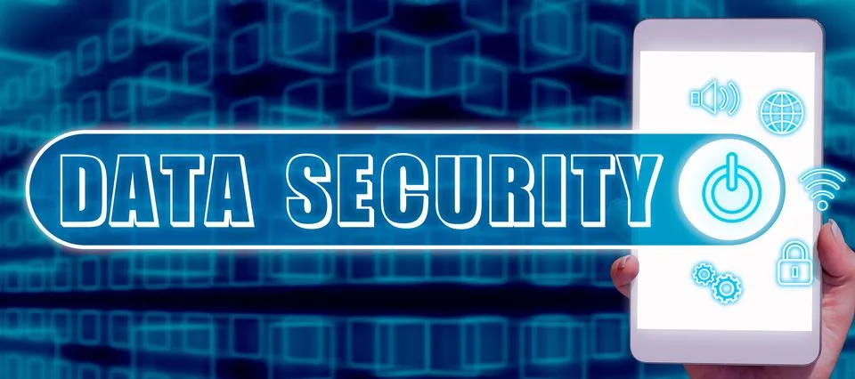 Text caption presenting Data Security. Concept meaning Confidentiality Disk Stock Photos