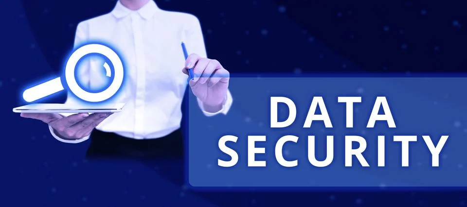 Text caption presenting Data Security. Concept meaning Confidentiality Disk Stock Photos