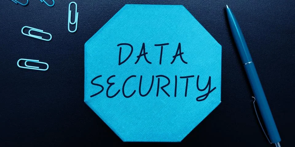 Text caption presenting Data Security. Word Written on Confidentiality Disk Stock Photos