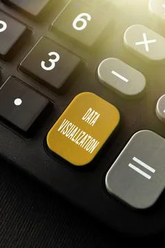 Text caption presenting Data Visualization. Business concept representation of Stock Photos