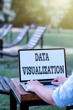 Text caption presenting Data Visualization. Conceptual photo representation of Stock Photos