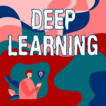 Text caption presenting Deep Learning. Business showcase Hierarchical 스톡 일러스트