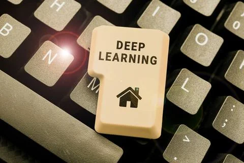 Text caption presenting Deep Learning. Business concept Hierarchical Stock Photos