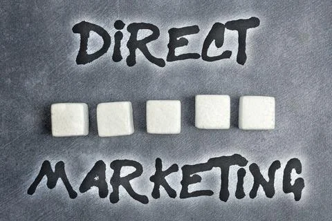 Text caption presenting Direct Marketing. Business idea business of selling Stockfoto's