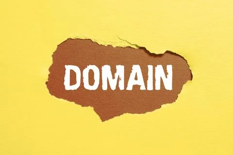 Text caption presenting Domain. Business approach identification string that Fotos de archivo
